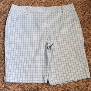 Puma Blue Plaid Shorts. Size 10. Never worn.